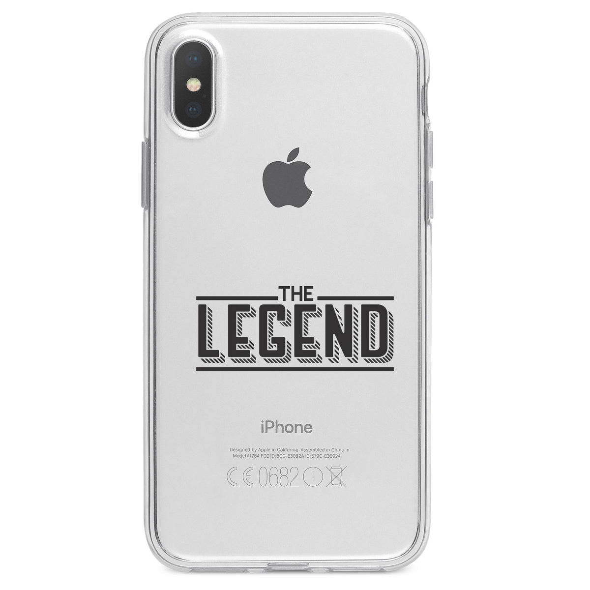 The Legend Clear Shockproof iPhone Case, view 4