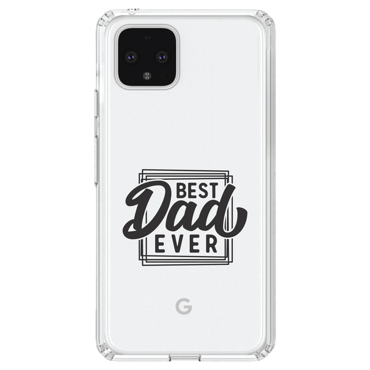 Bed Dad Ever Word Art Clear Shockproof iPhone Case, view 23