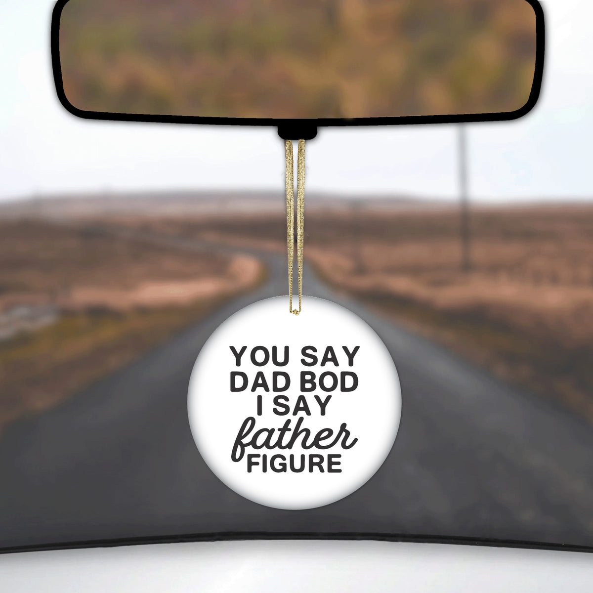 You Say Dad Bod, I Say Father Figure Ceramic Ornament, view 3