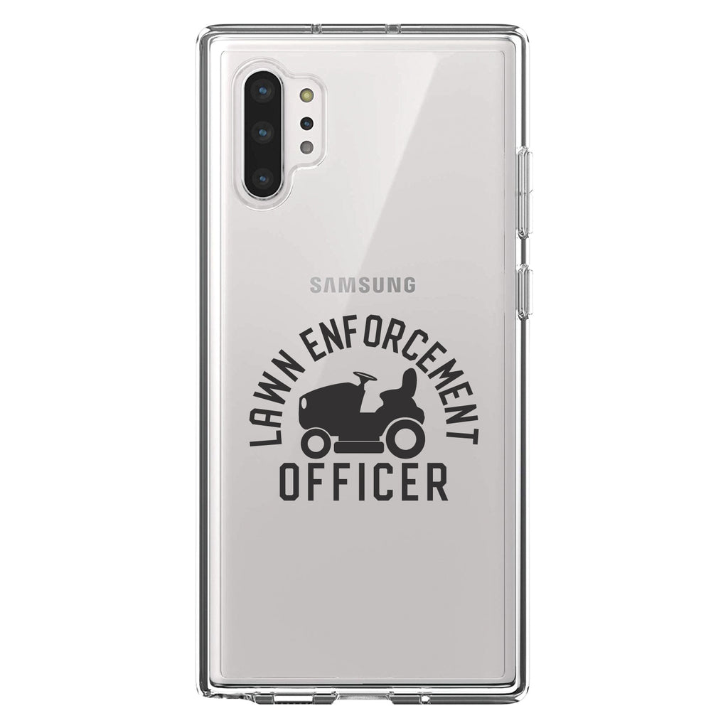 Lawn Enforcement Officer, Lawnmower Clear Shockproof iPhone Case, view 10