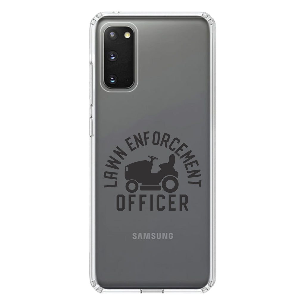 Lawn Enforcement Officer, Lawnmower Clear Shockproof iPhone Case, view 13