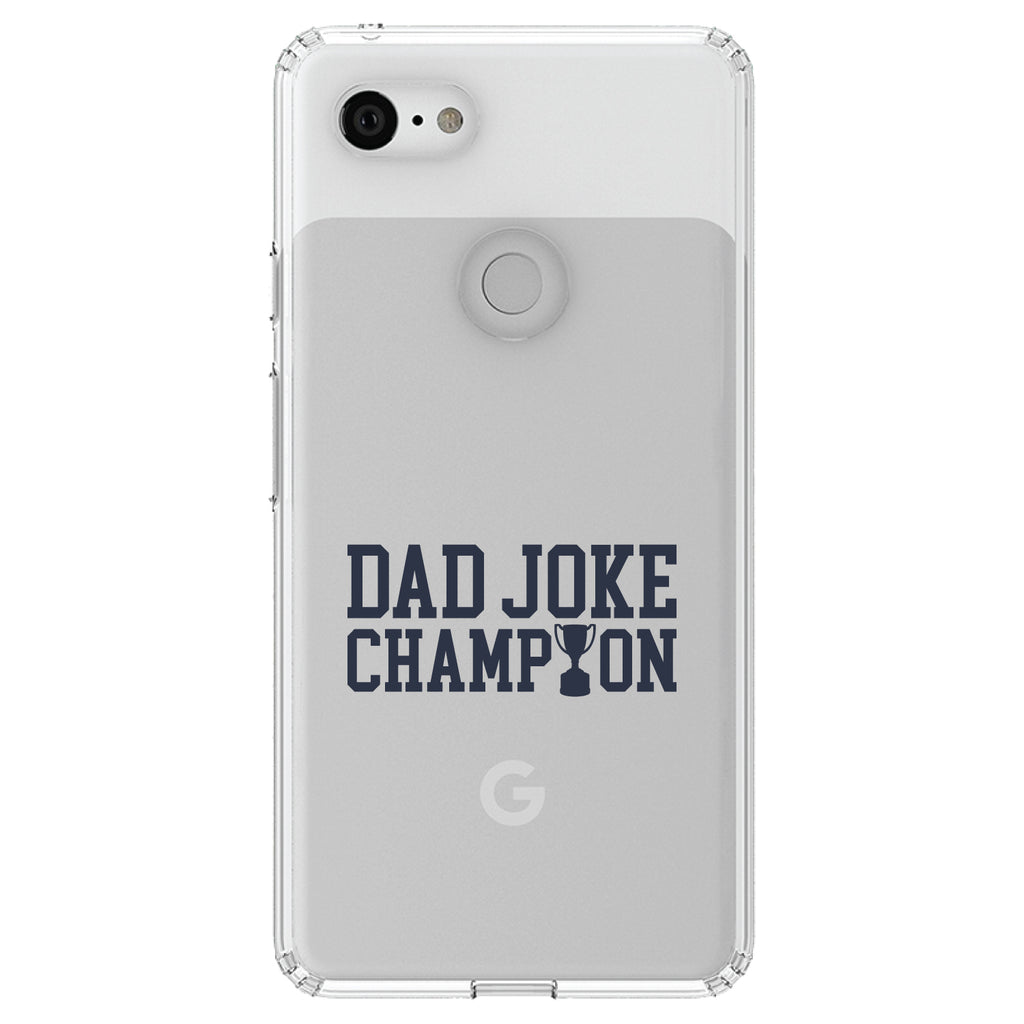 Dad Joke Champion Trophy Clear Shockproof iPhone Case, view 21