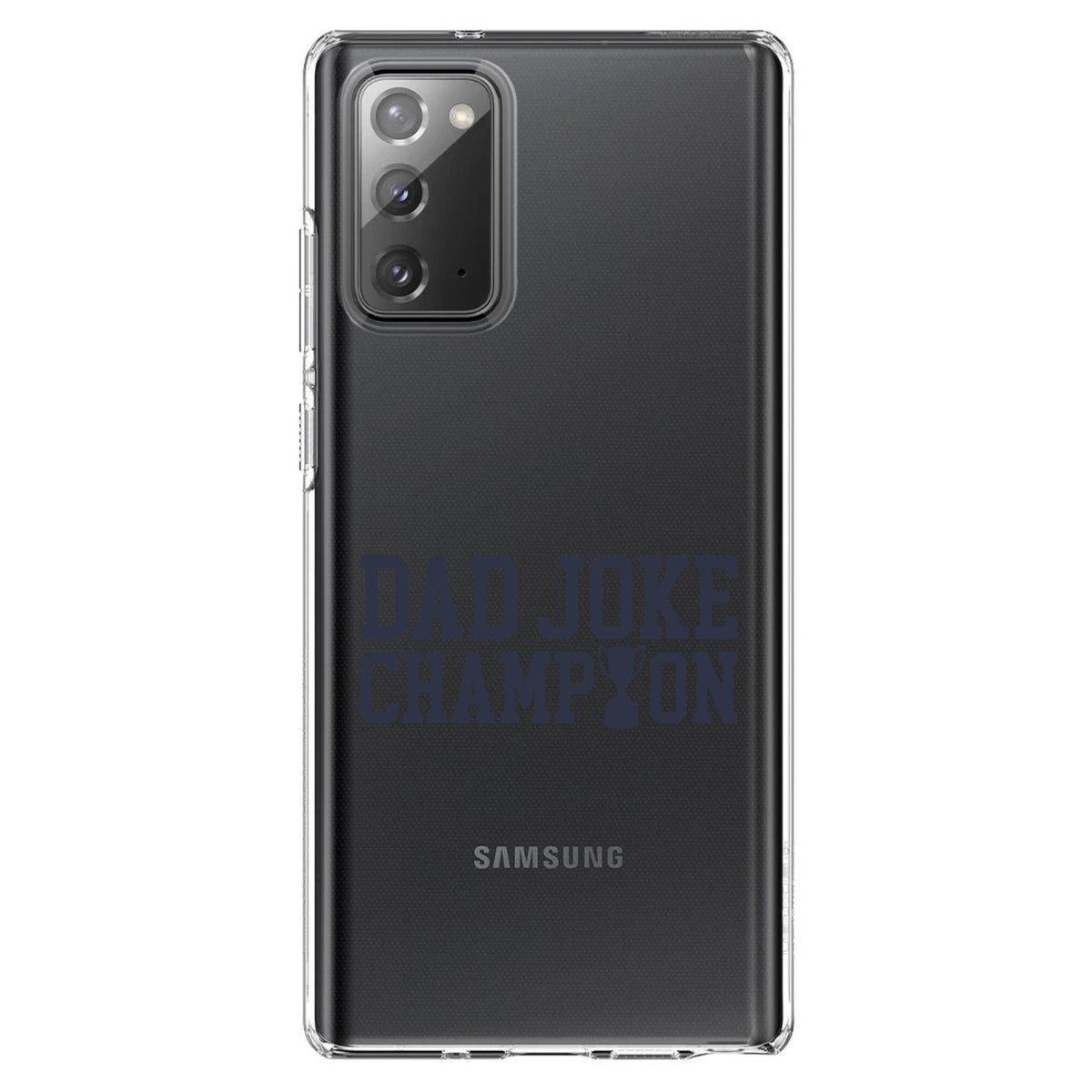 Dad Joke Champion Trophy Clear Shockproof iPhone Case, view 7