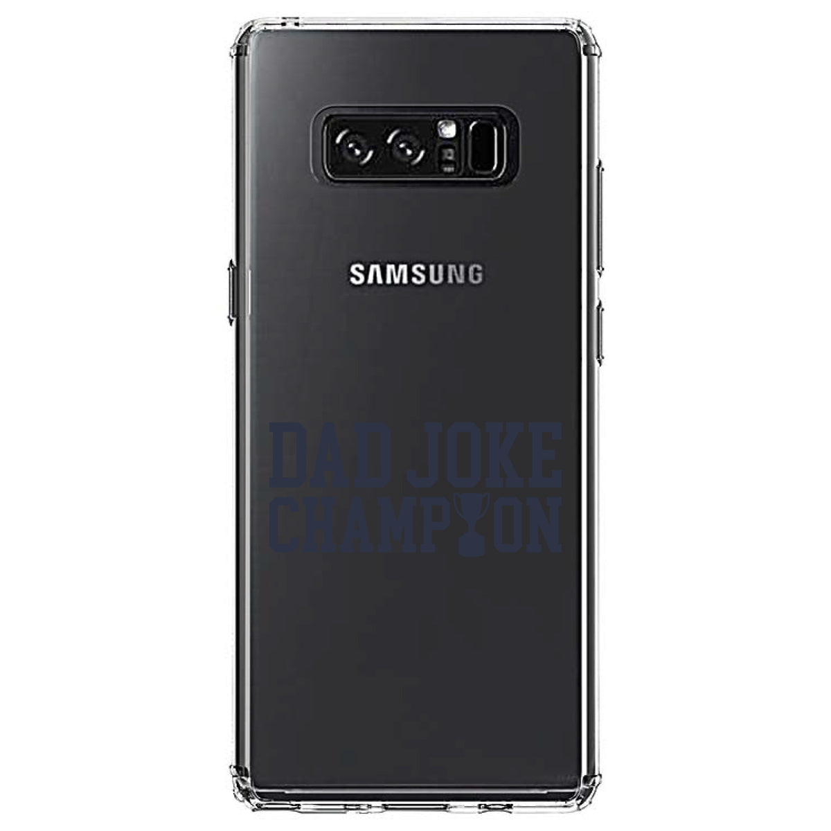 Dad Joke Champion Trophy Clear Shockproof iPhone Case, view 12