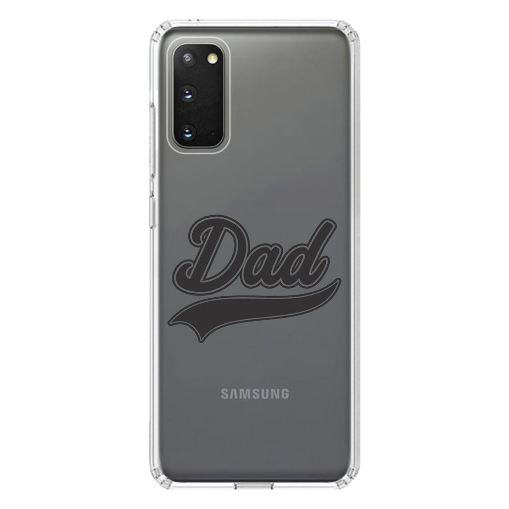 Dad Word Graphic Black Clear Shockproof iPhone Case, view 13
