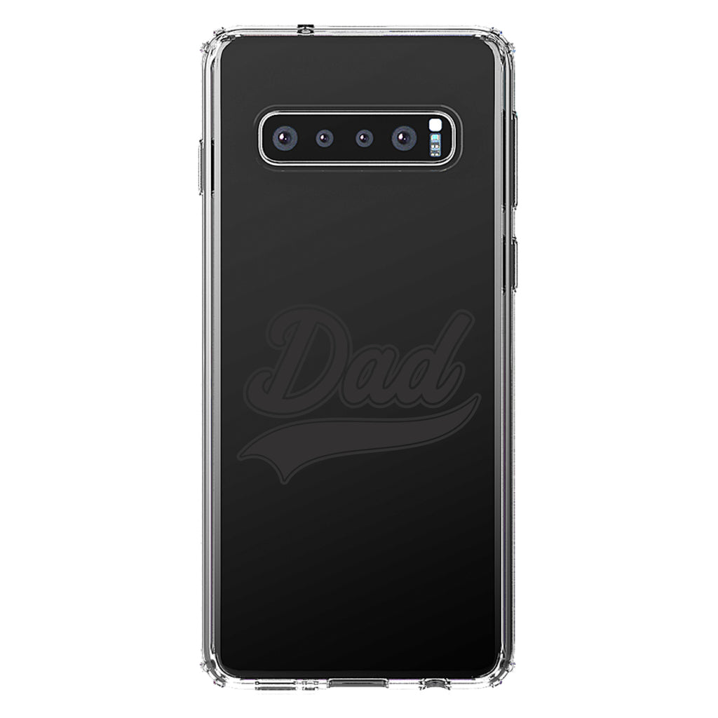 Dad Word Graphic Black Clear Shockproof iPhone Case, view 17