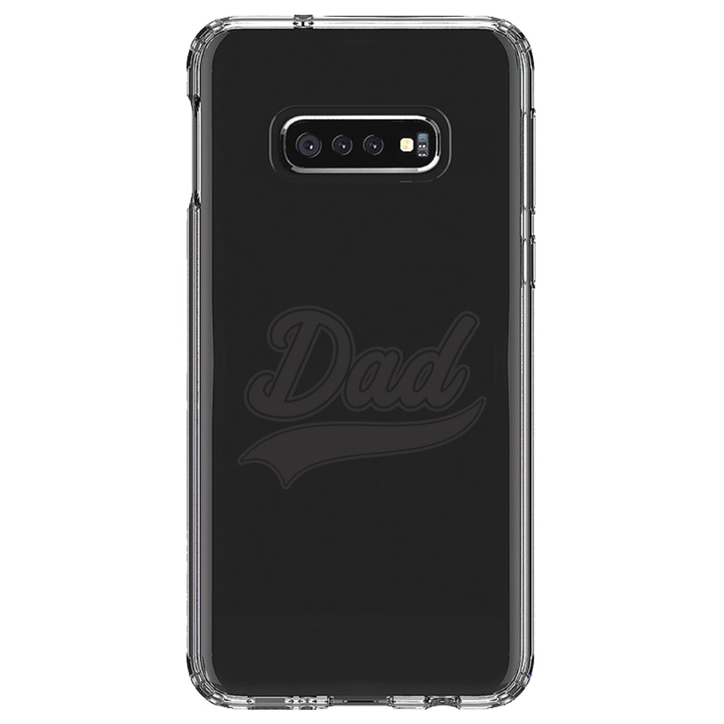 Dad Word Graphic Black Clear Shockproof iPhone Case, view 18