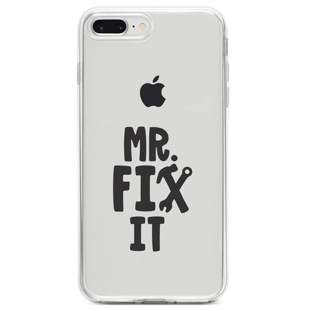 Mr. Fix It Wrench Clear Shockproof iPhone Case, view 6