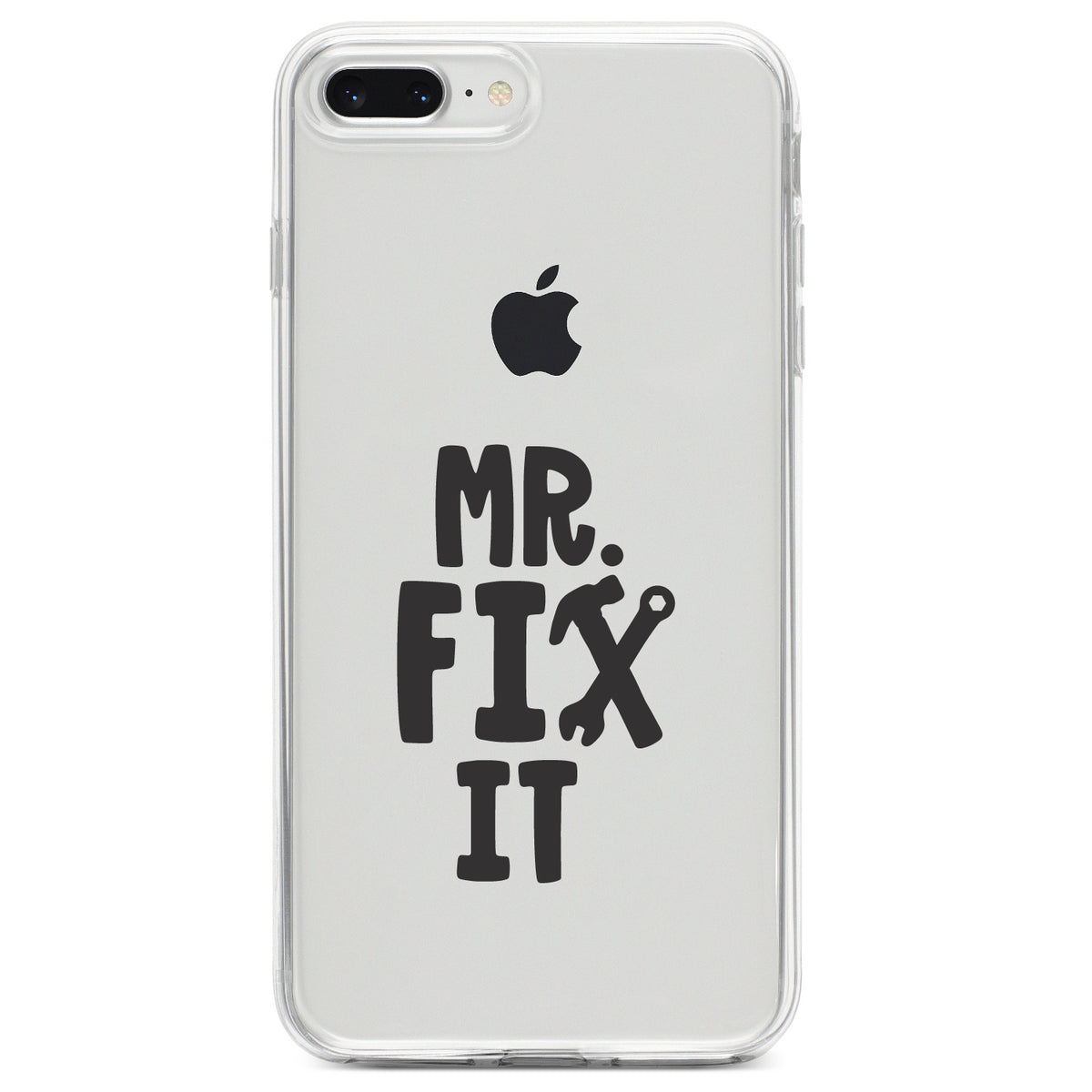 Mr. Fix It Wrench Clear Shockproof iPhone Case, view 6