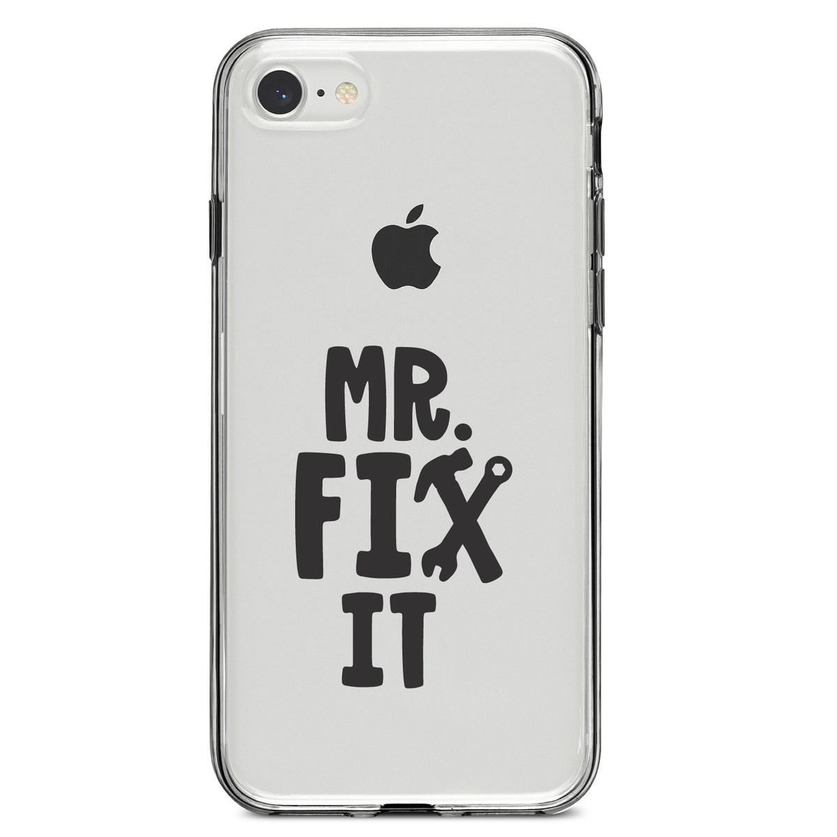 Mr. Fix It Wrench Clear Shockproof iPhone Case, view 5