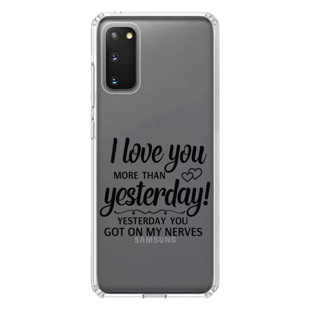 I Love You More Than Yesterday, Got On My Nerves Clear Shockproof iPhone Case, view 13