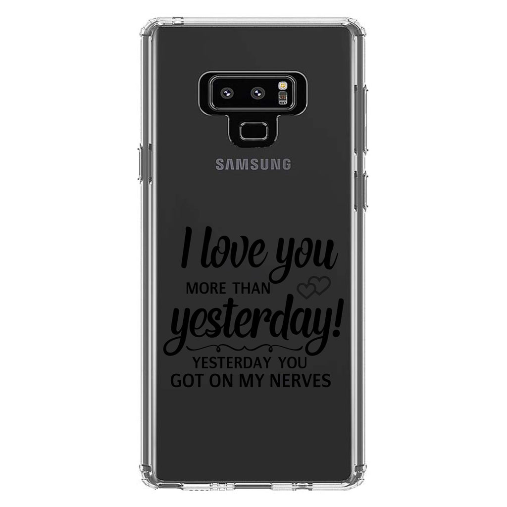 I Love You More Than Yesterday, Got On My Nerves Clear Shockproof iPhone Case, view 11