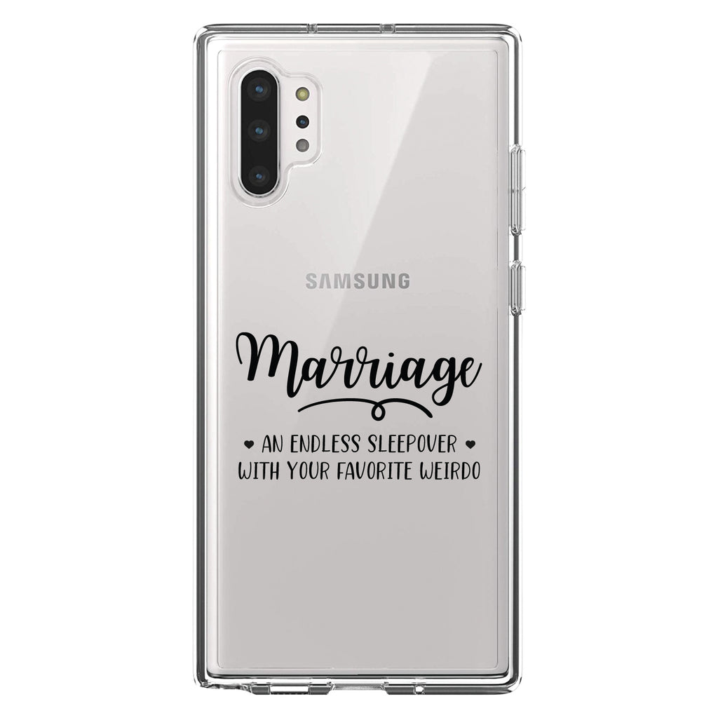 Marriage, Endless Sleepover with Favorite Weirdo Clear Shockproof iPhone Case, view 10