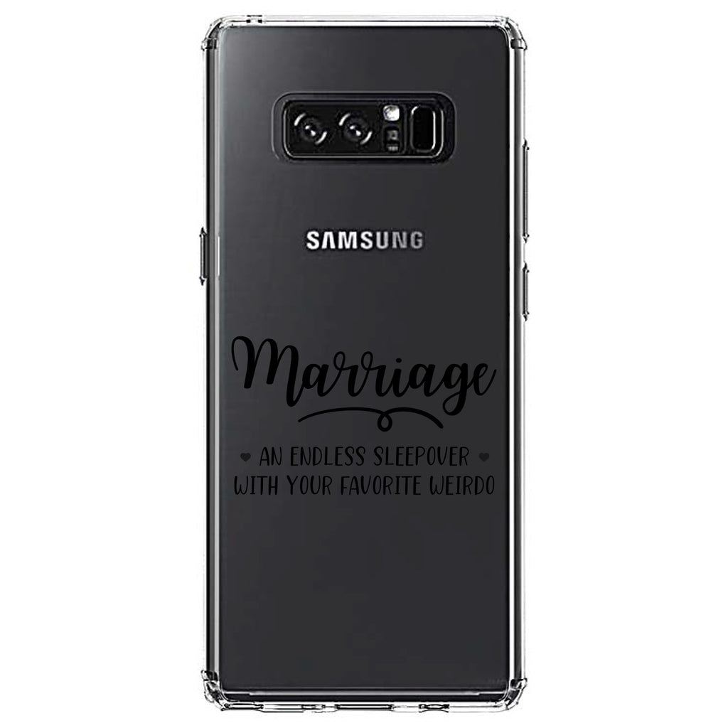 Marriage, Endless Sleepover with Favorite Weirdo Clear Shockproof iPhone Case, view 12