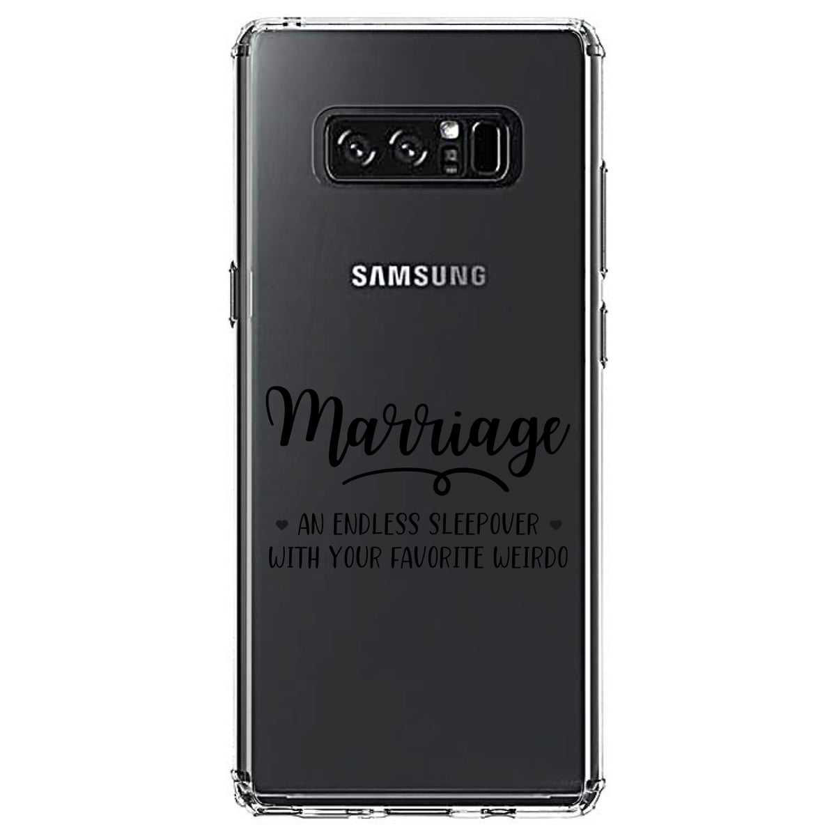 Marriage, Endless Sleepover with Favorite Weirdo Clear Shockproof iPhone Case, view 12