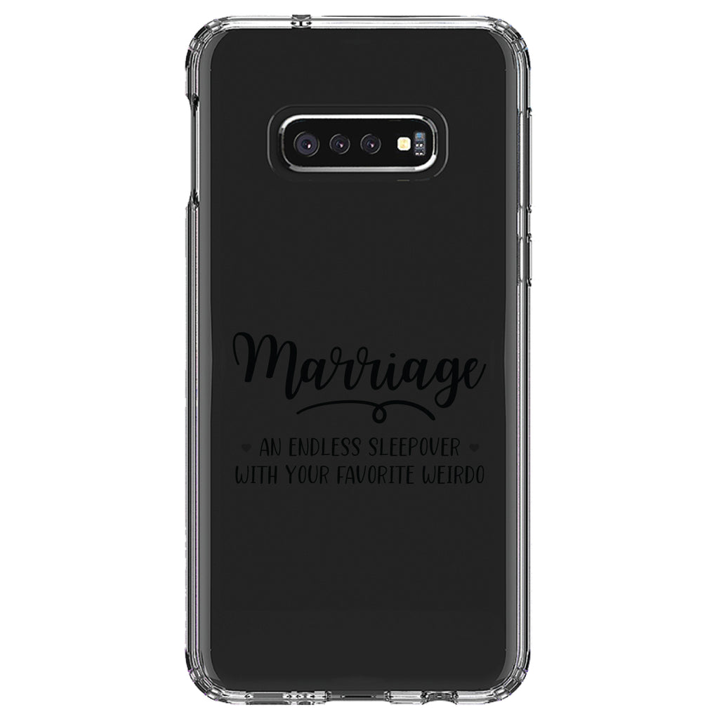 Marriage, Endless Sleepover with Favorite Weirdo Clear Shockproof iPhone Case, view 18