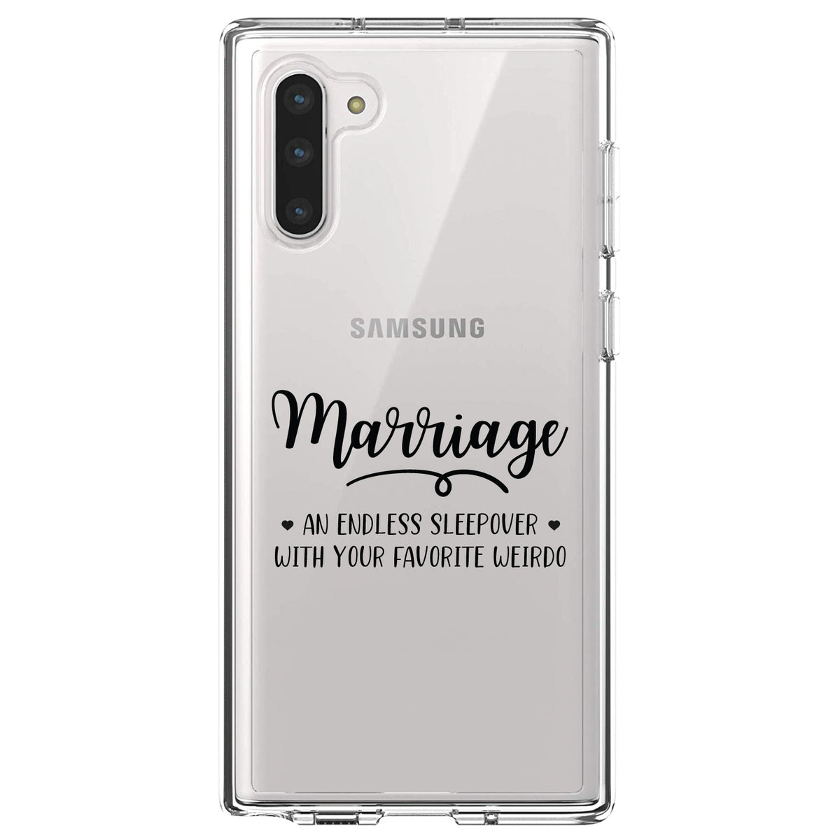 Marriage, Endless Sleepover with Favorite Weirdo Clear Shockproof iPhone Case, view 9
