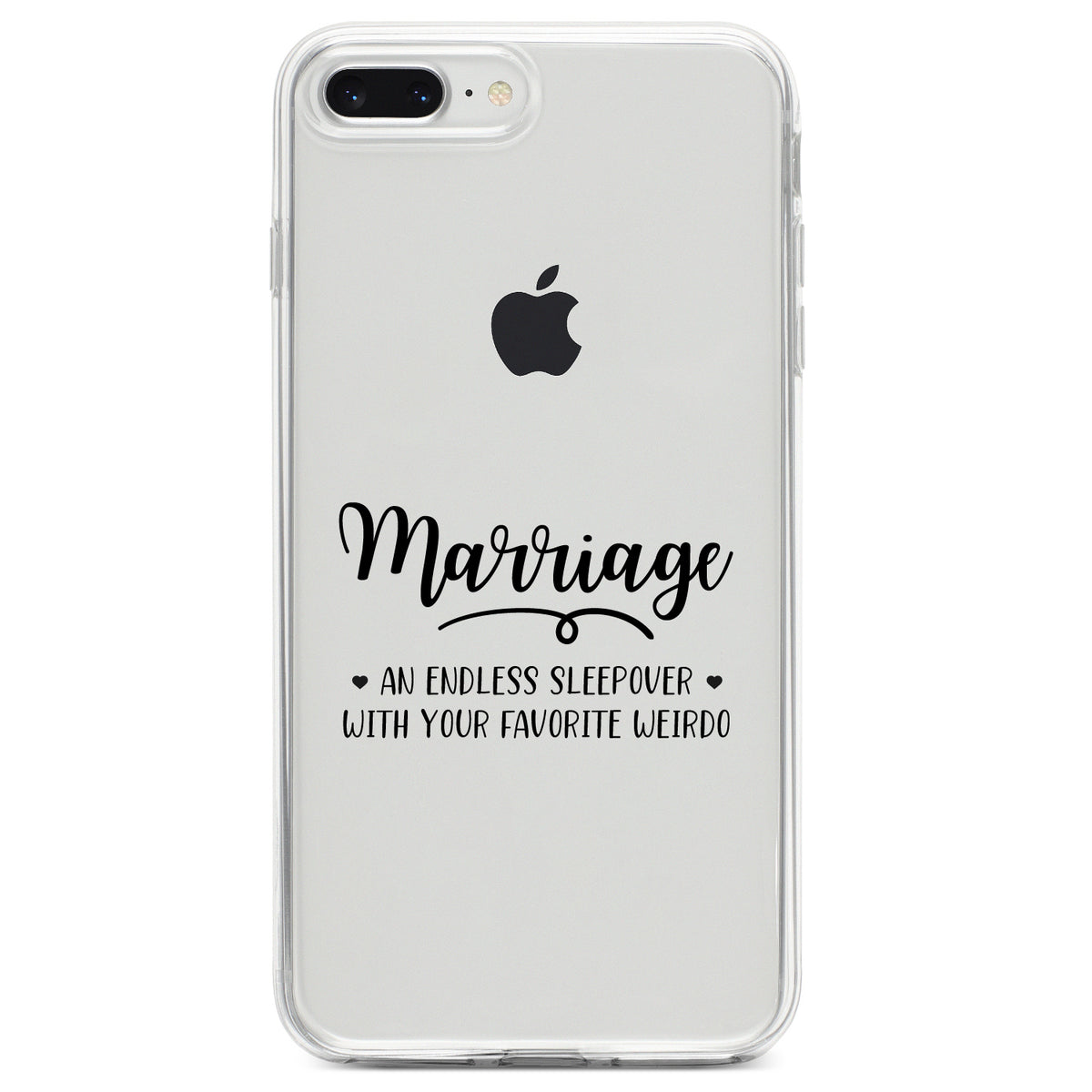 Marriage, Endless Sleepover with Favorite Weirdo Clear Shockproof iPhone Case, view 6