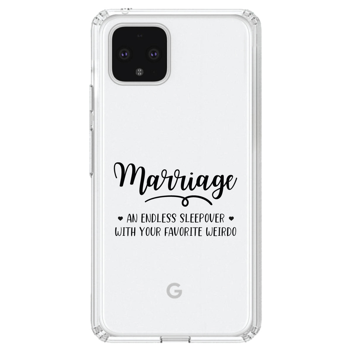 Marriage, Endless Sleepover with Favorite Weirdo Clear Shockproof iPhone Case, view 24
