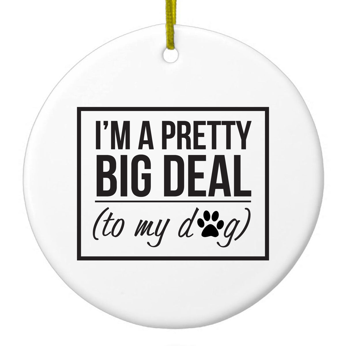 To My Dog Ceramic Ornament