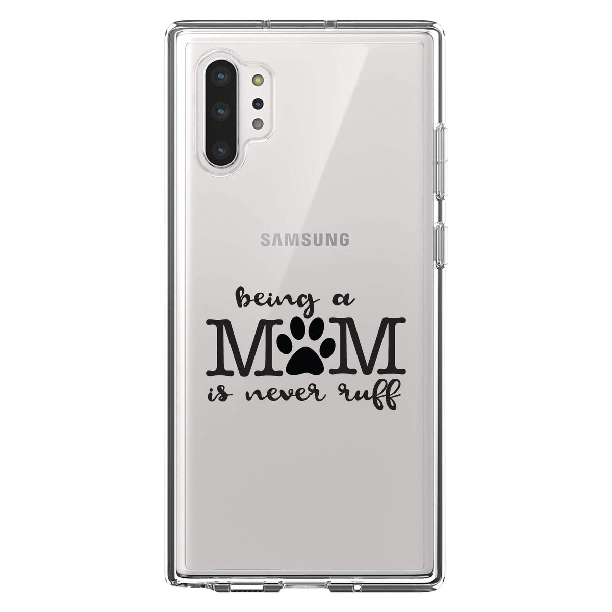 Being a Mom is Never Ruff Clear Shockproof iPhone Case, view 10