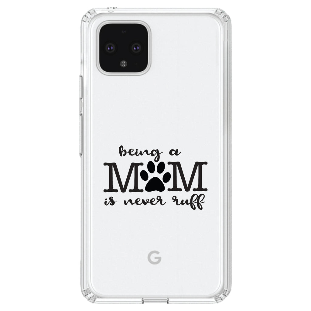 Being a Mom is Never Ruff Clear Shockproof iPhone Case, view 23