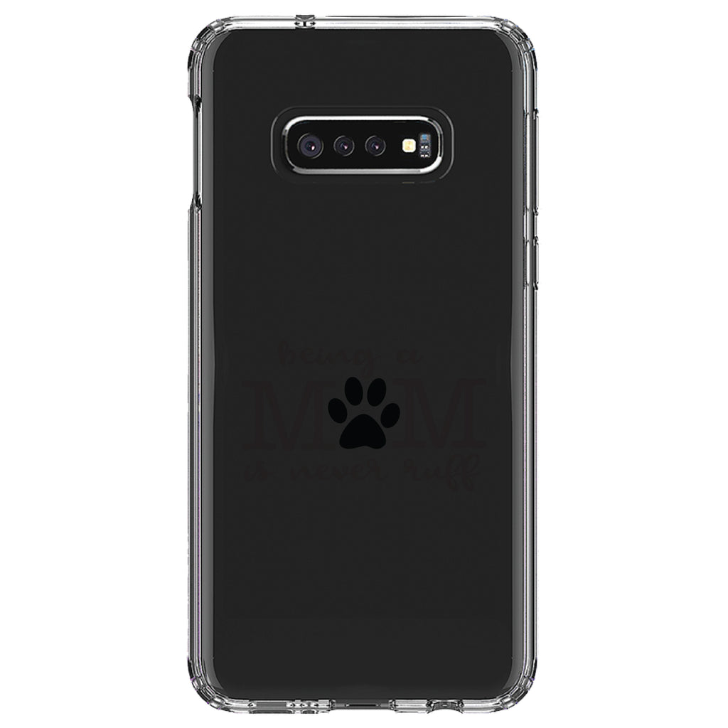 Being a Mom is Never Ruff Clear Shockproof iPhone Case, view 18