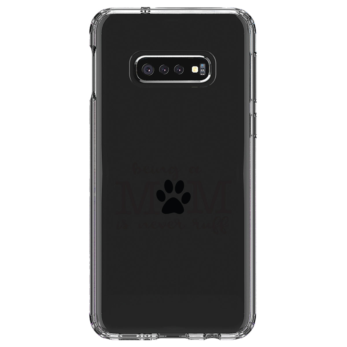 Being a Mom is Never Ruff Clear Shockproof iPhone Case, view 18