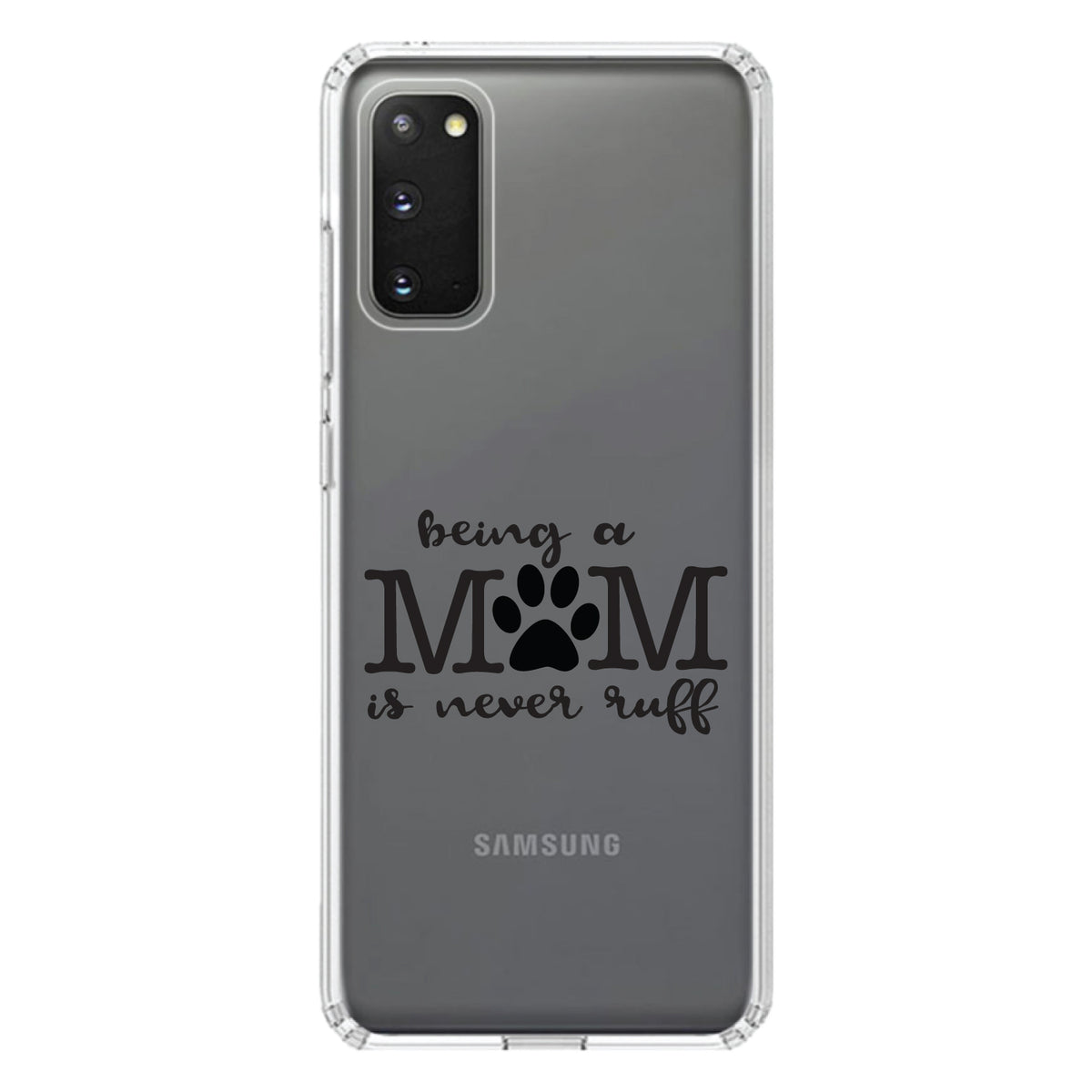 Being a Mom is Never Ruff Clear Shockproof iPhone Case, view 13