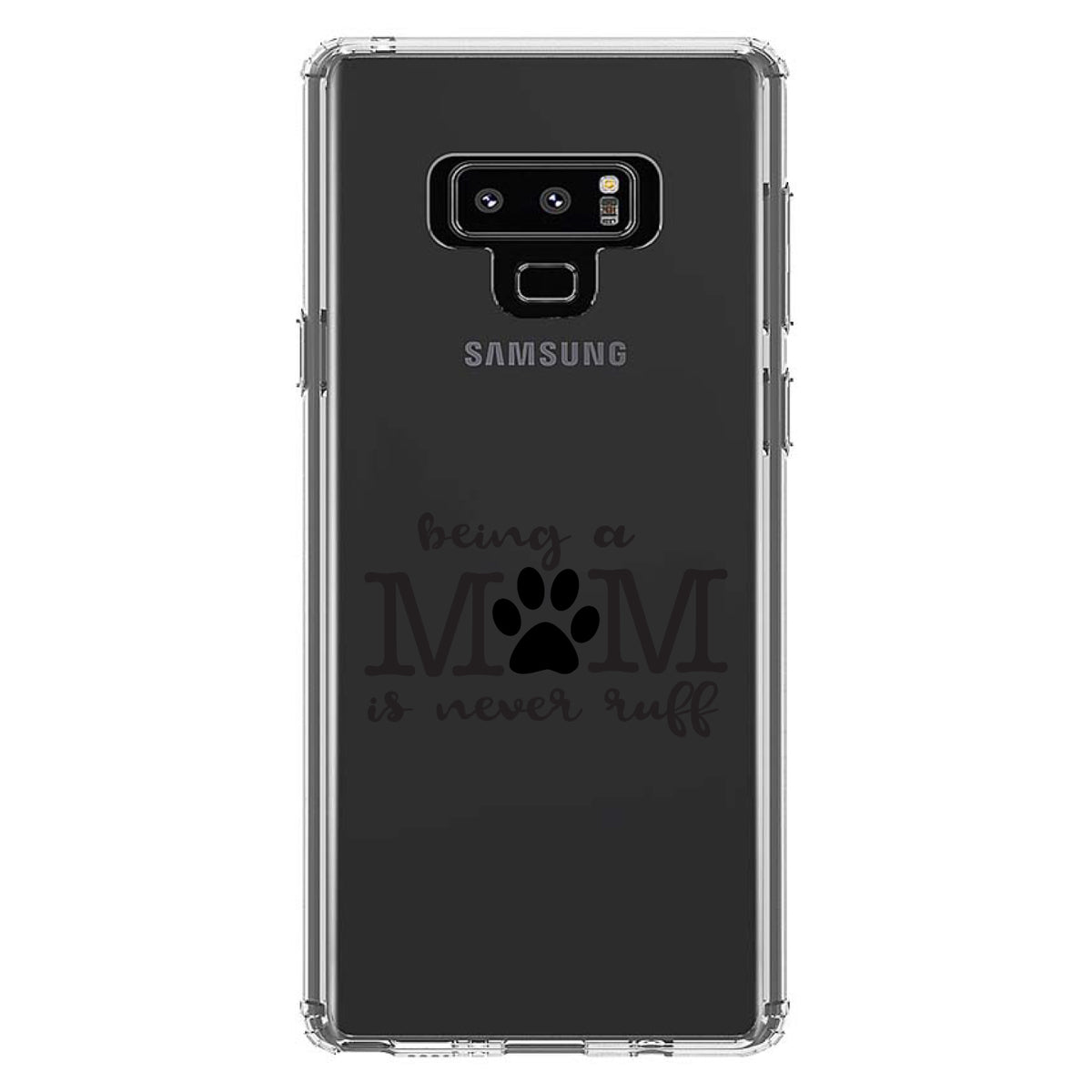 Being a Mom is Never Ruff Clear Shockproof iPhone Case, view 11