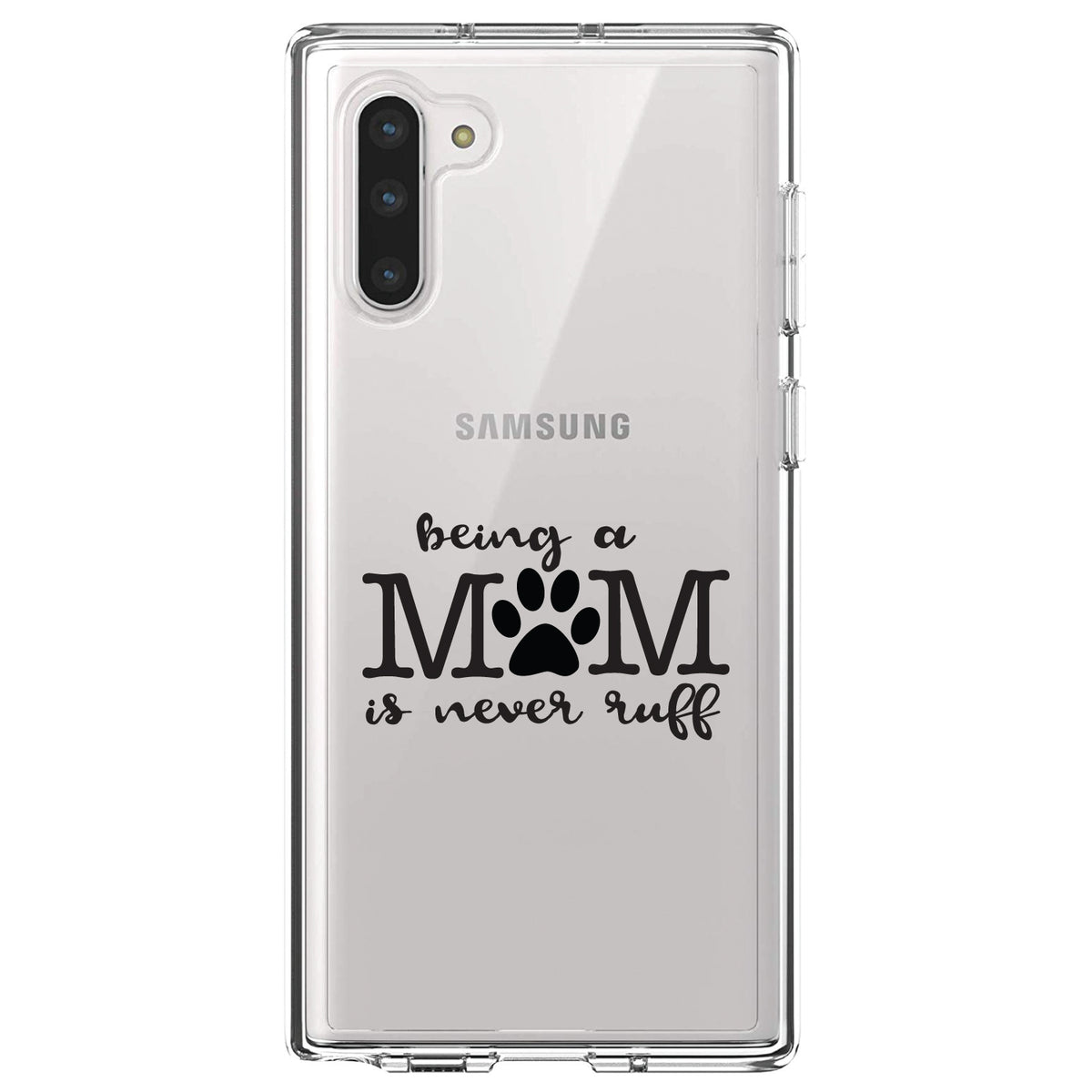 Being a Mom is Never Ruff Clear Shockproof iPhone Case, view 9