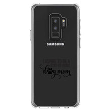 DistinctInk® Clear Shockproof Hybrid Case for Apple iPhone / Samsung Galaxy / Google Pixel - I Aspire to Be a Stay-At-Home Dog Mom
