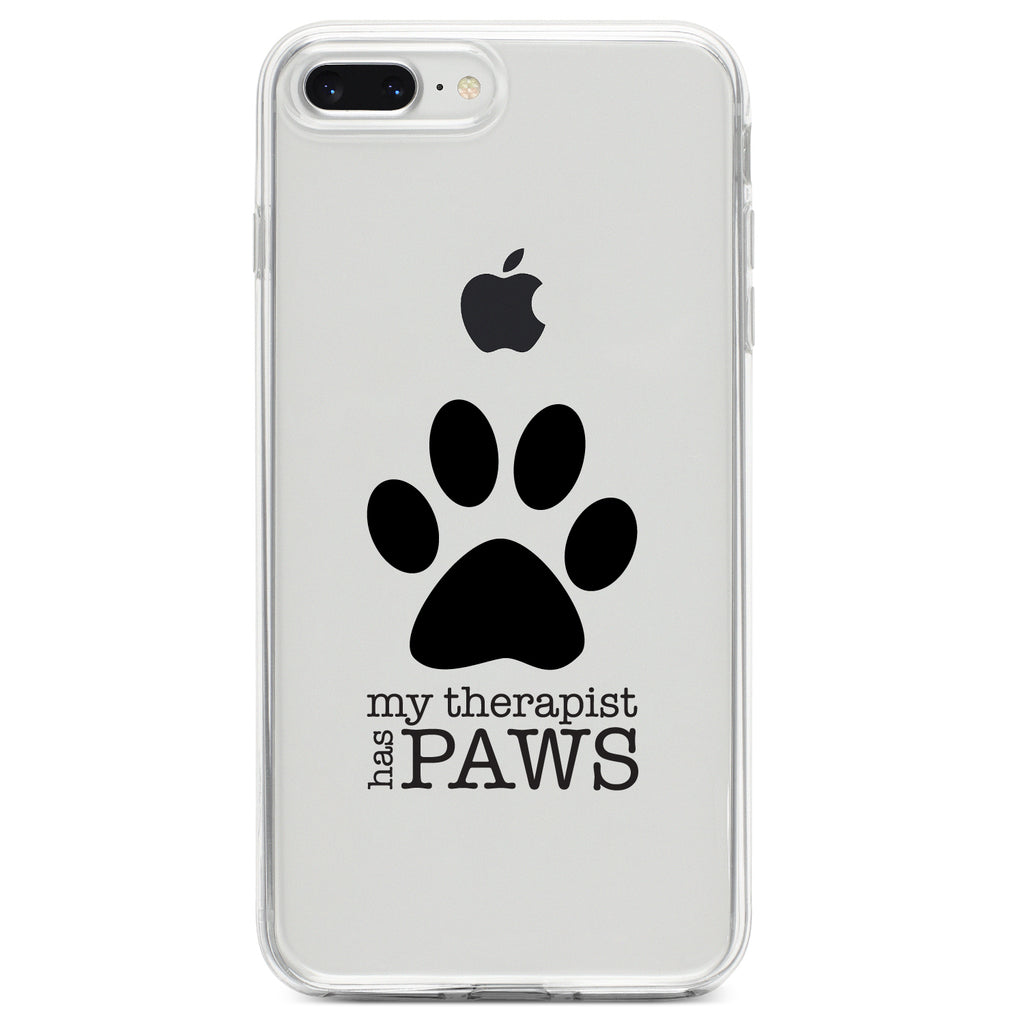 My Therapist Has Paws Clear Shockproof iPhone Case, view 6