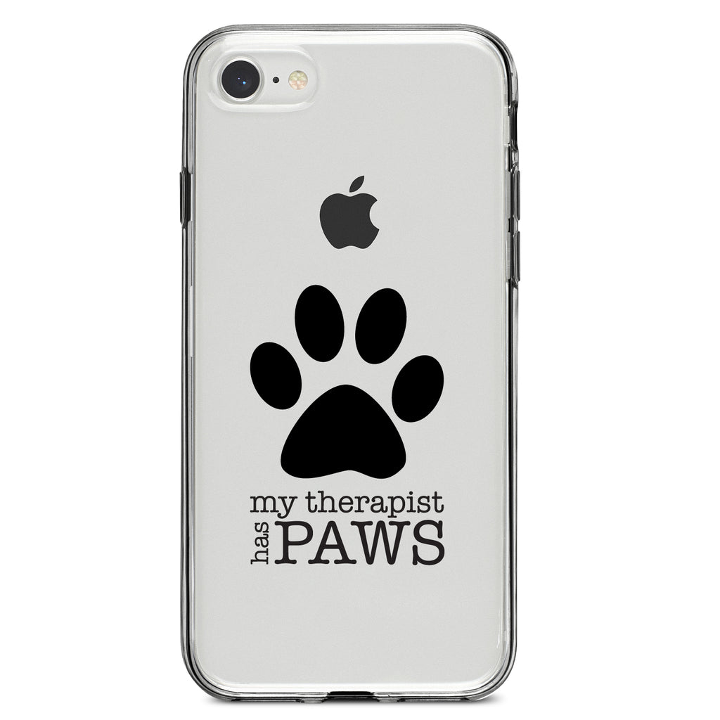 My Therapist Has Paws Clear Shockproof iPhone Case, view 5