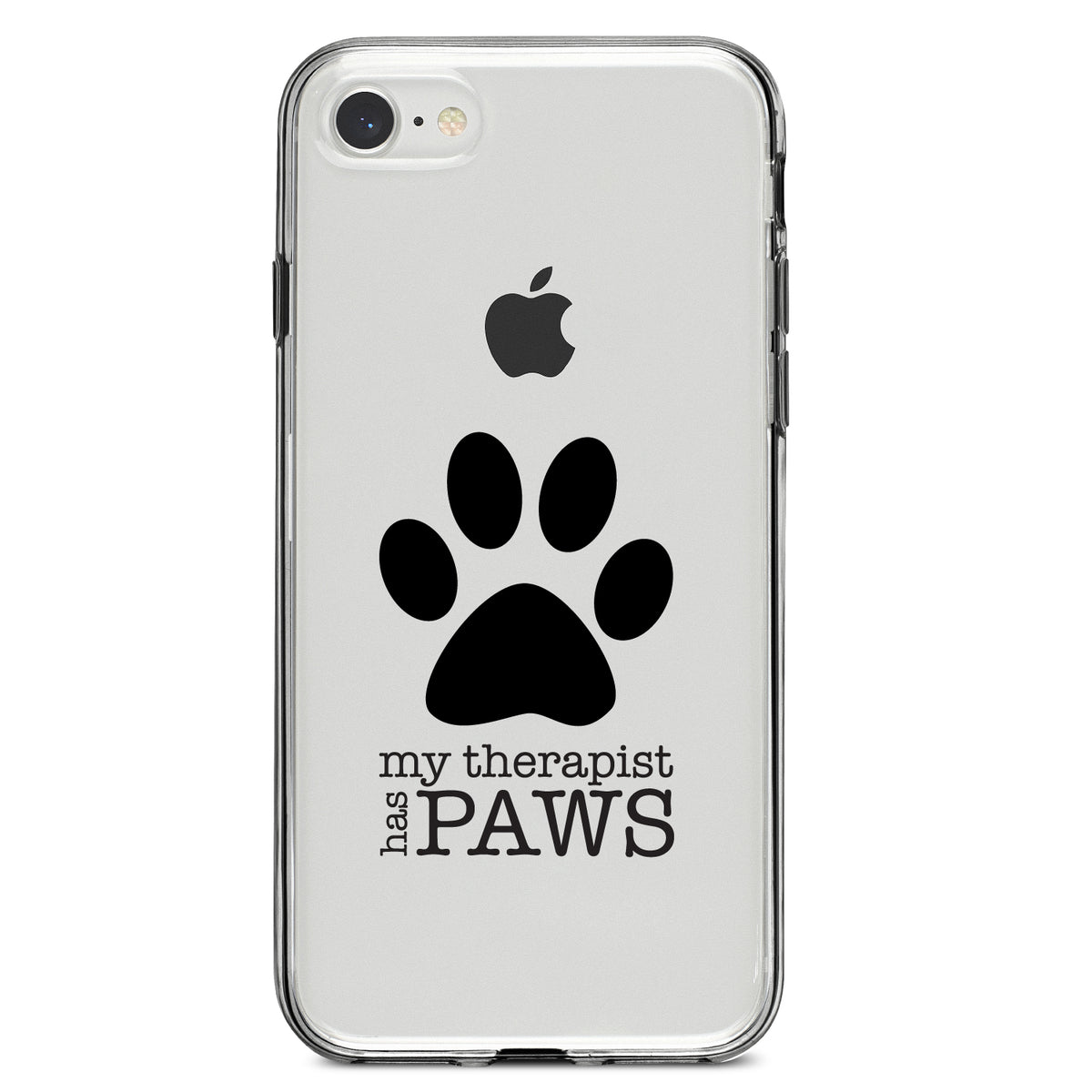 My Therapist Has Paws Clear Shockproof iPhone Case, view 5