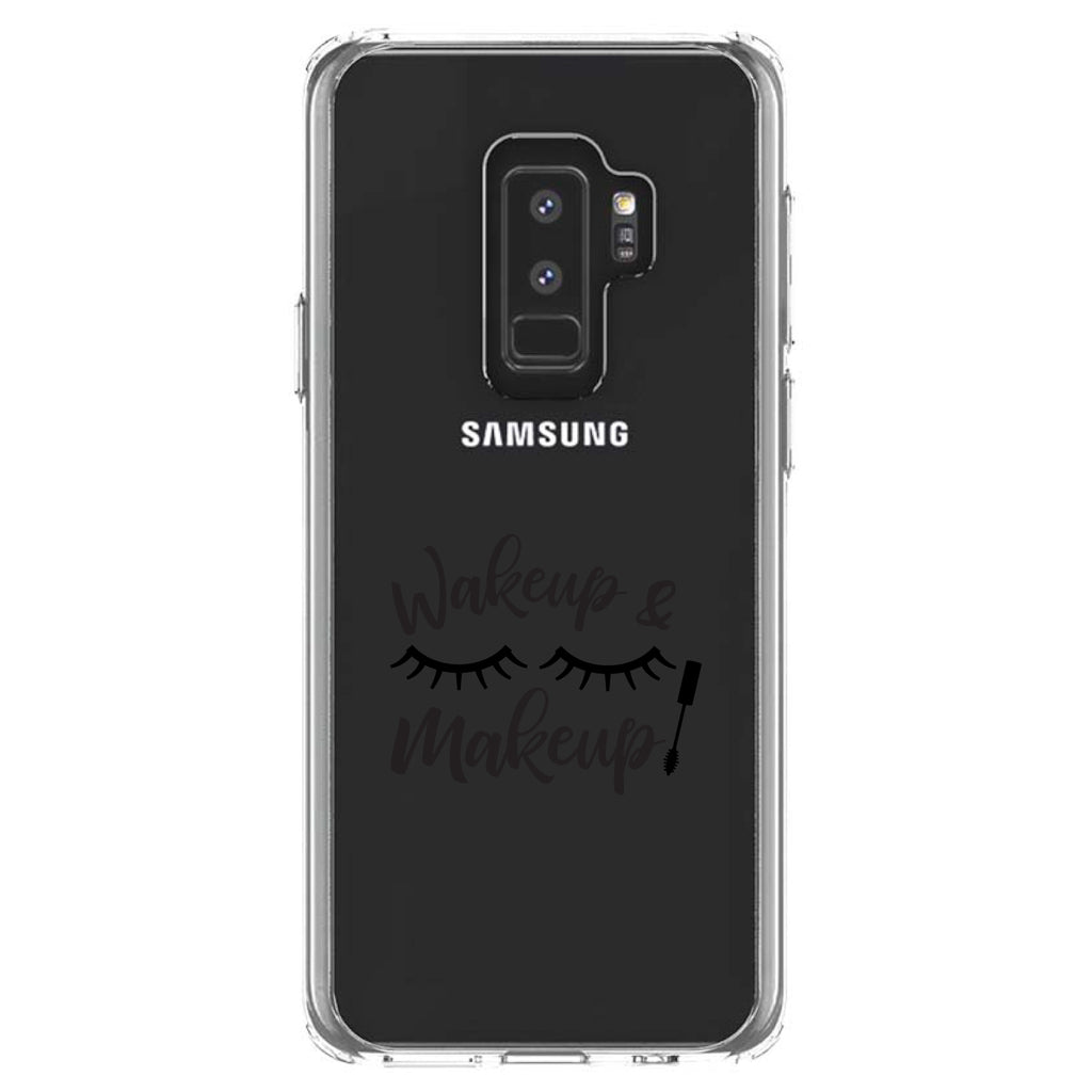 Wake Up & Makeup, Eye Lashes Clear Shockproof iPhone Case, view 20