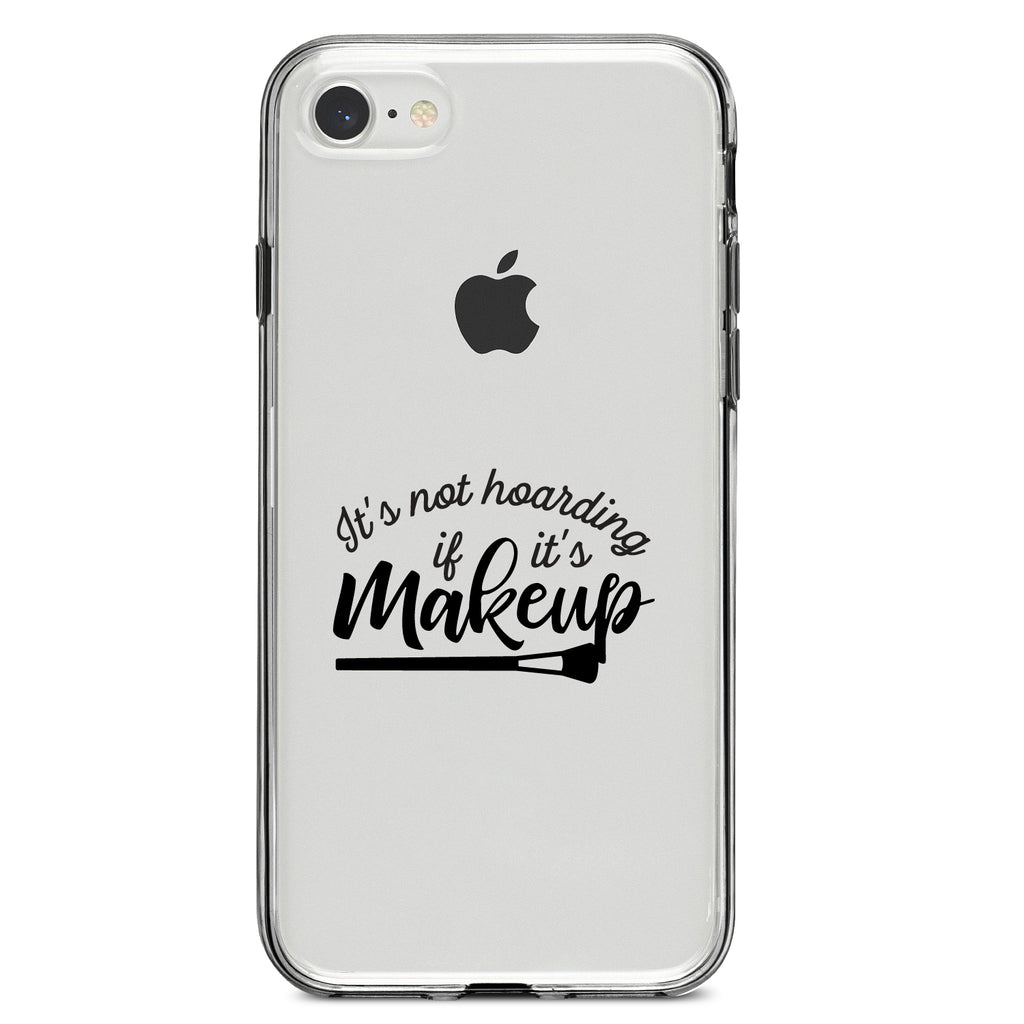 It's Not Hoarding If It's Makeup Clear Shockproof iPhone Case, view 5