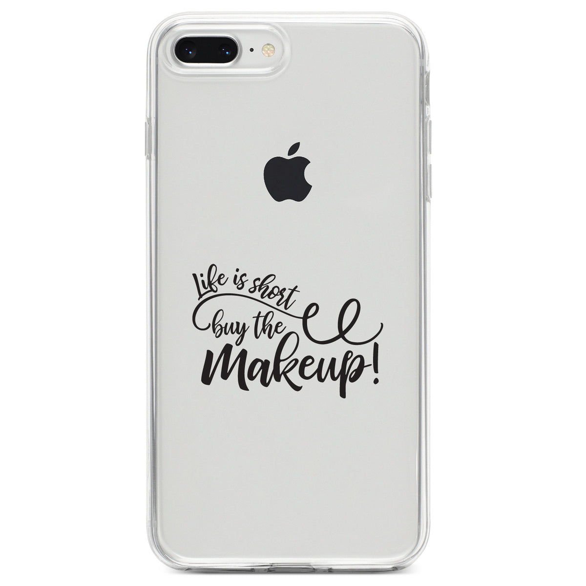 Life is Short, Buy the Makeup Clear Shockproof iPhone Case, view 6