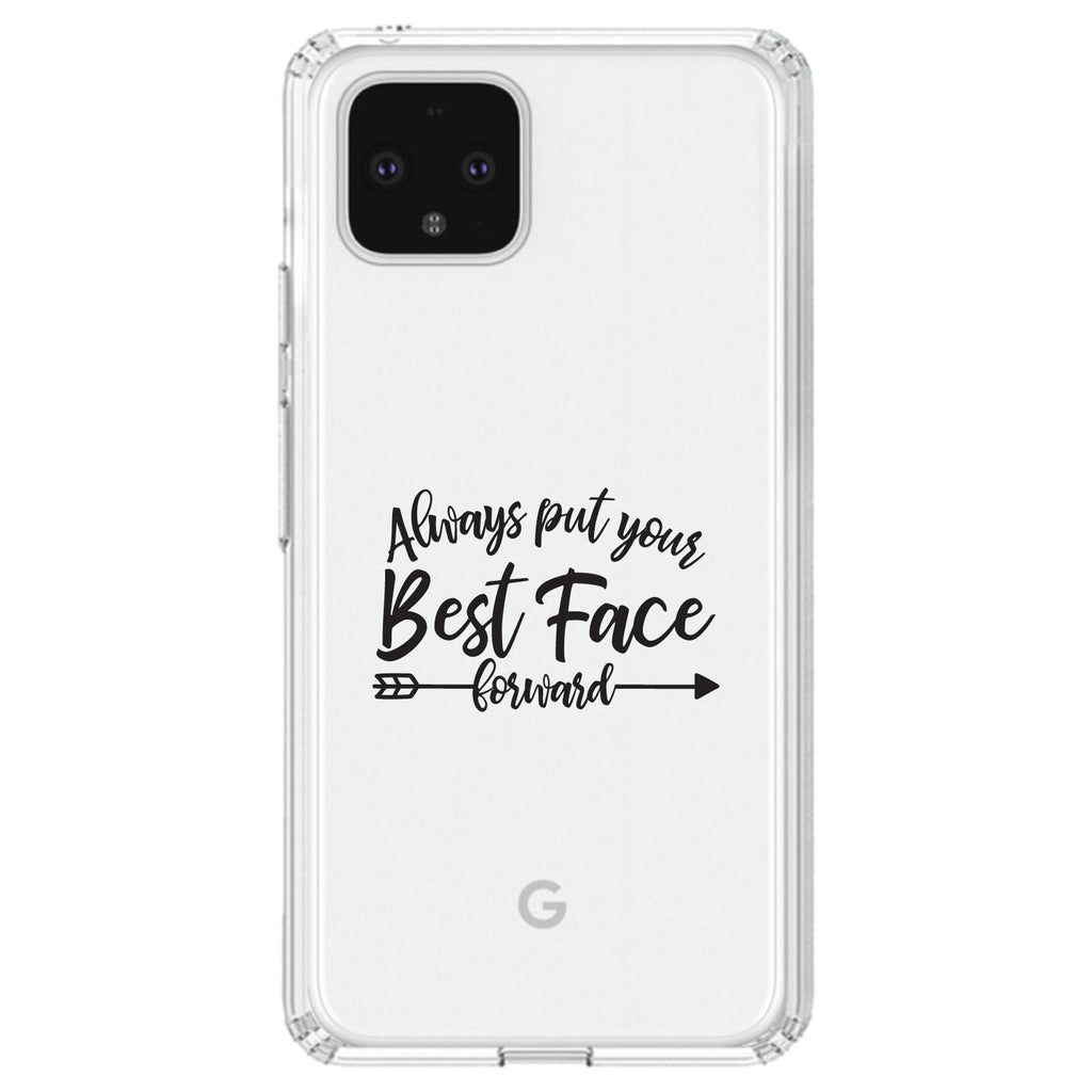 Always Put Your Best Face Forward Clear Shockproof iPhone Case, view 24