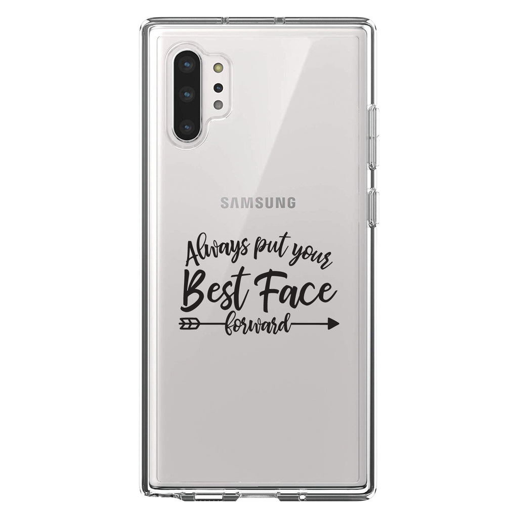 Always Put Your Best Face Forward Clear Shockproof iPhone Case, view 10
