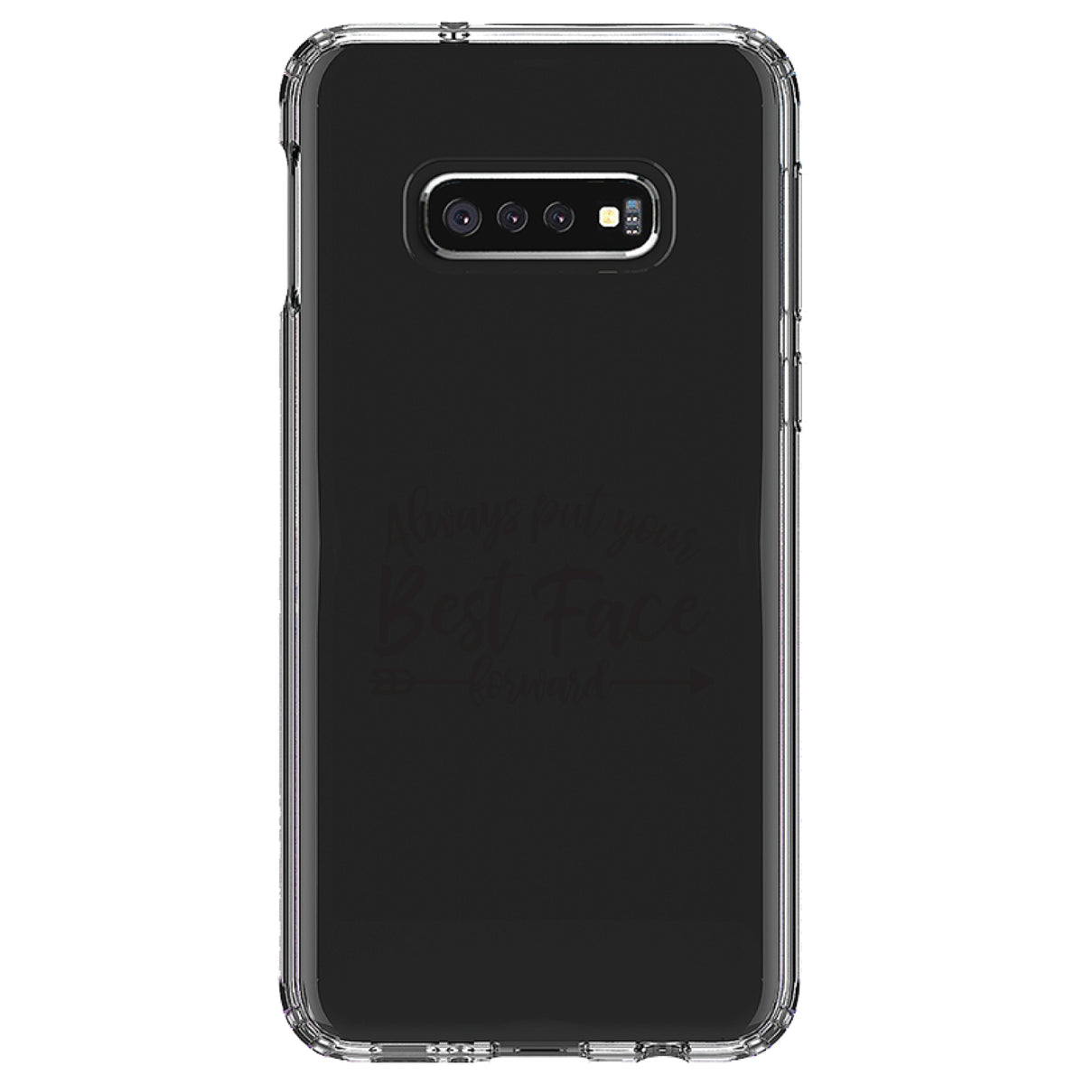 Always Put Your Best Face Forward Clear Shockproof iPhone Case, view 18