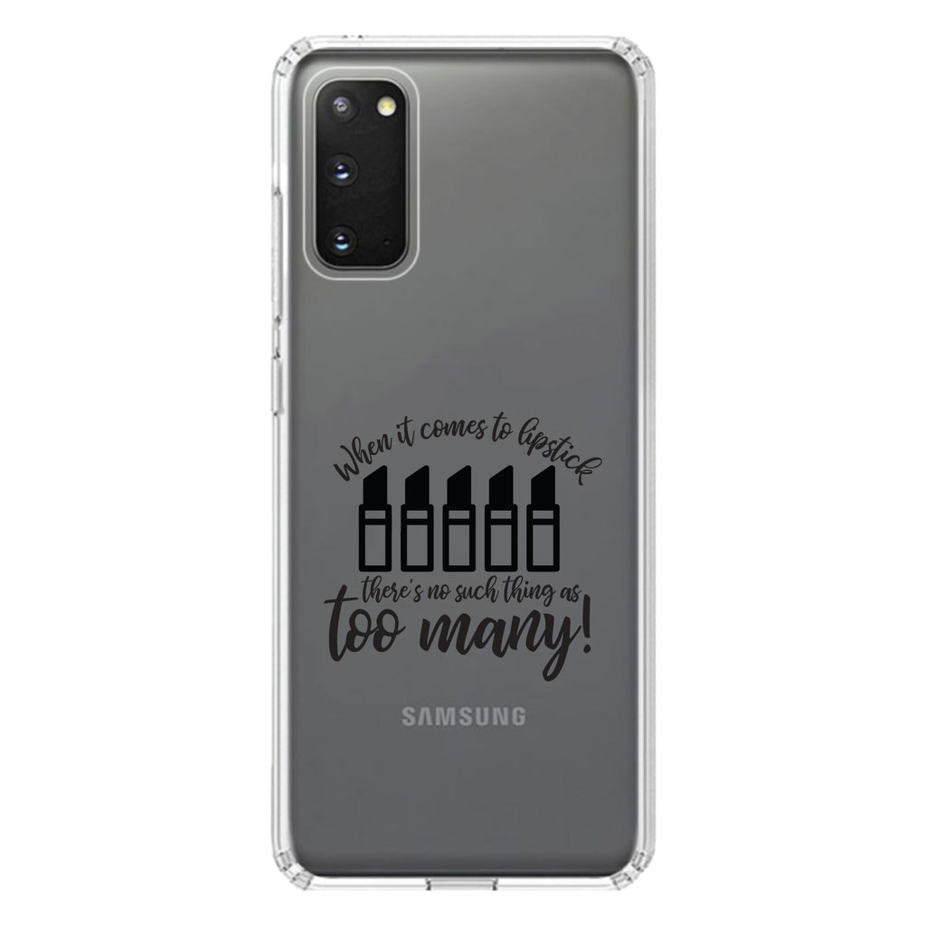 When It Comes to Lipstick, Never Too Many Clear Shockproof iPhone Case, view 15