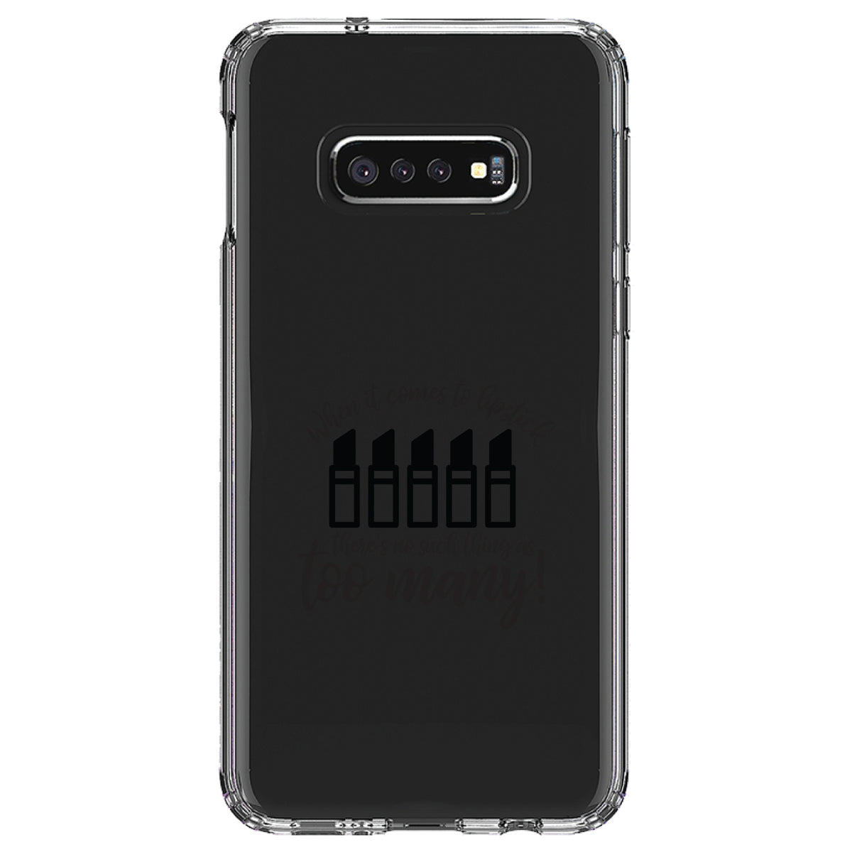 When It Comes to Lipstick, Never Too Many Clear Shockproof iPhone Case, view 18