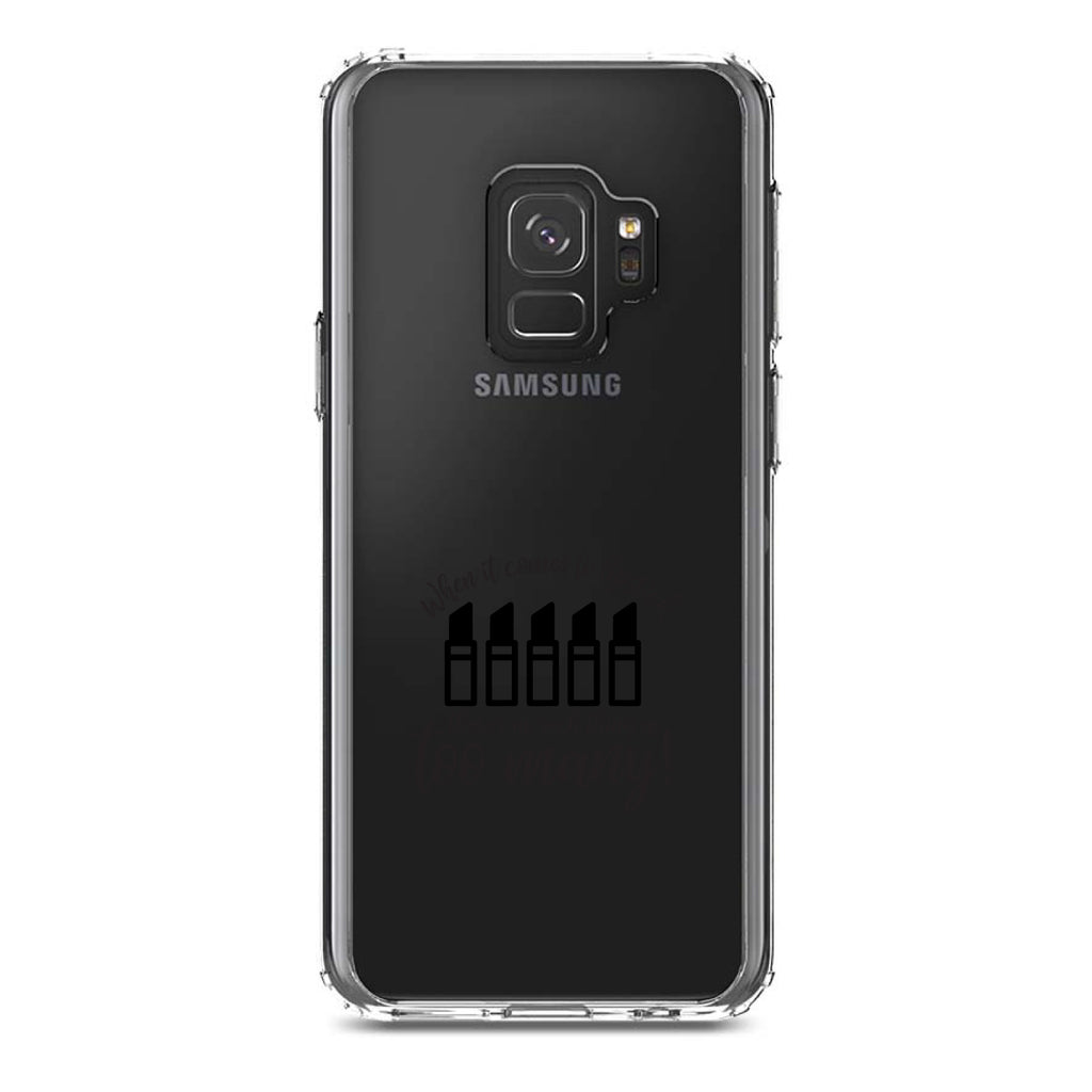 When It Comes to Lipstick, Never Too Many Clear Shockproof iPhone Case, view 19
