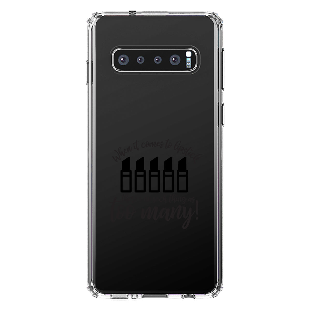 When It Comes to Lipstick, Never Too Many Clear Shockproof iPhone Case, view 17