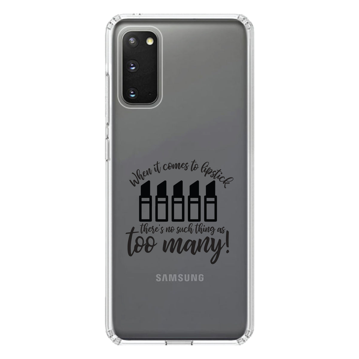 When It Comes to Lipstick, Never Too Many Clear Shockproof iPhone Case, view 13