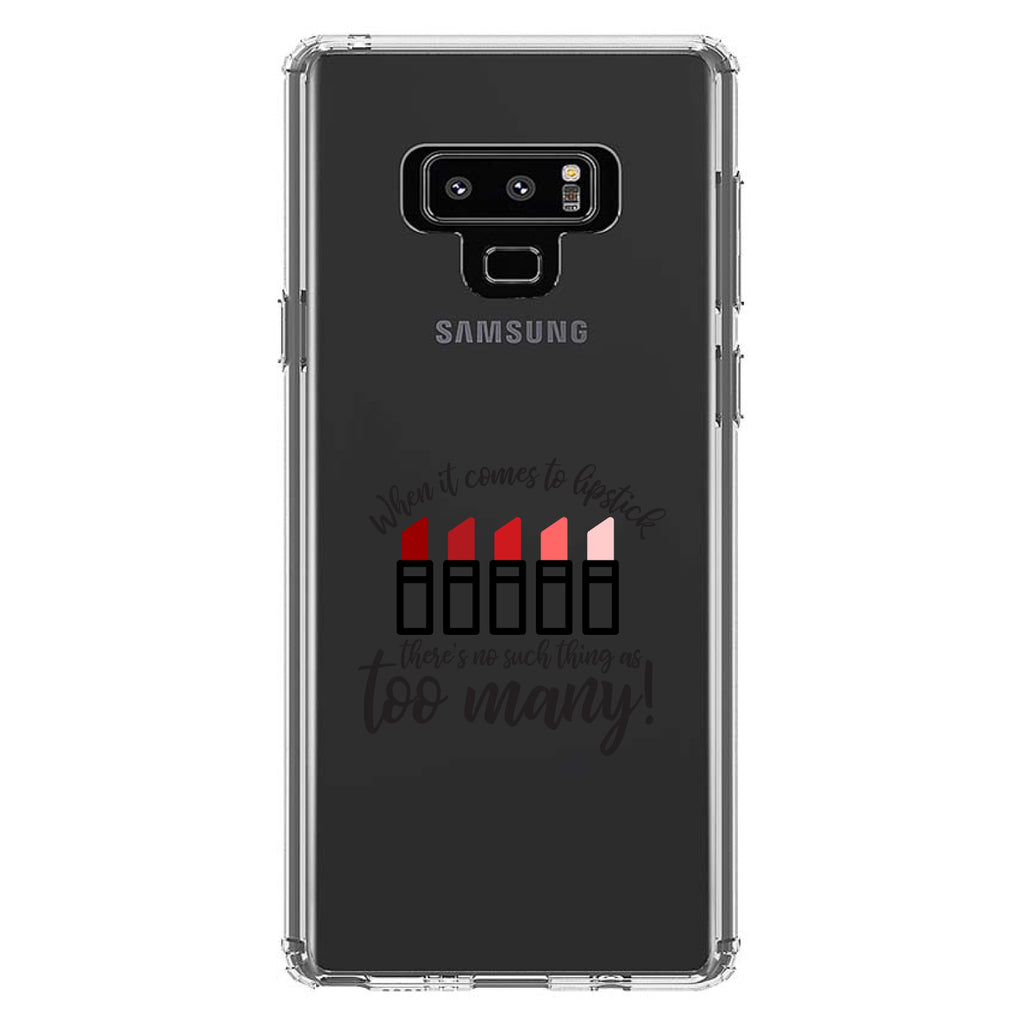 When It Comes to Lipstick, Never Too Many Red Clear Shockproof iPhone Case, view 11