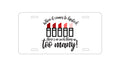Custom Aluminum Decorative Vanity Front License Plate - When It Comes to Lipstick, Never Too Many Red