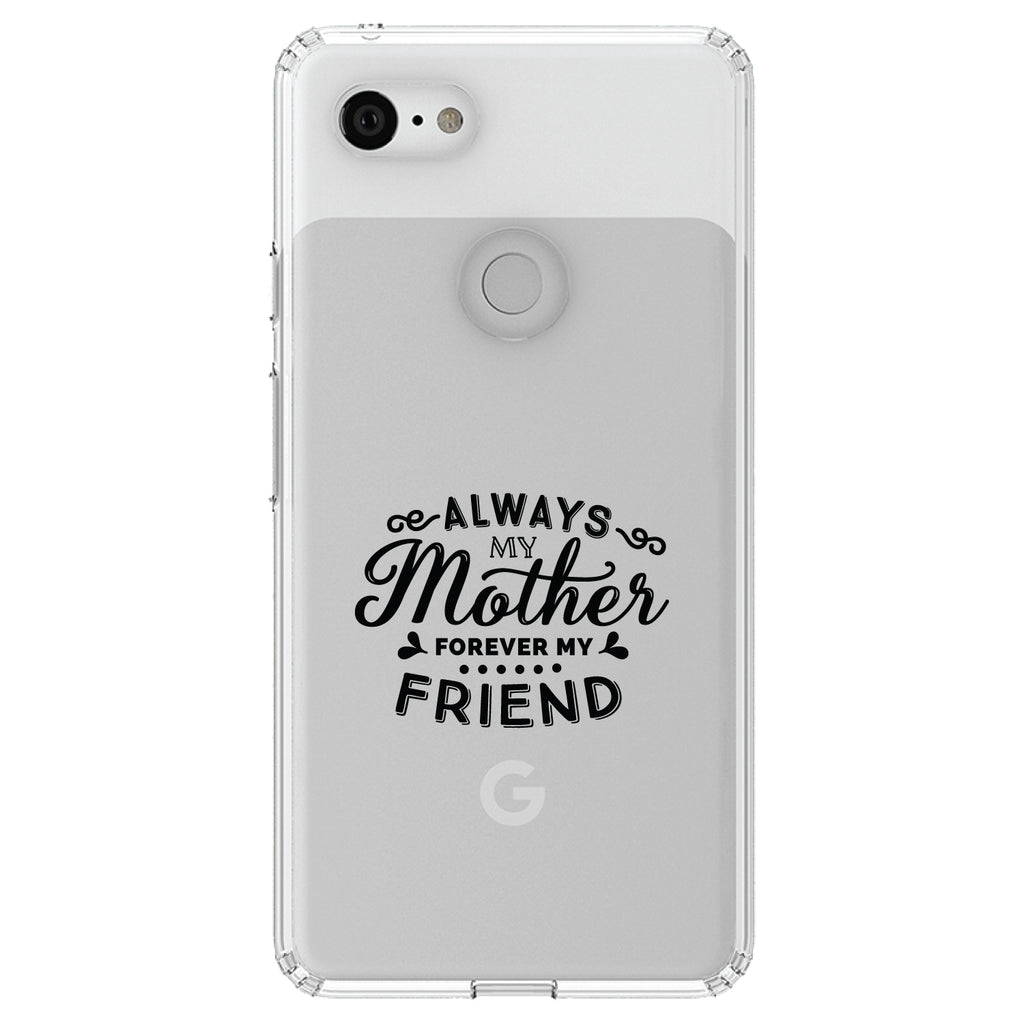 Always My Mother, Forever My Friend Clear Shockproof iPhone Case, view 22
