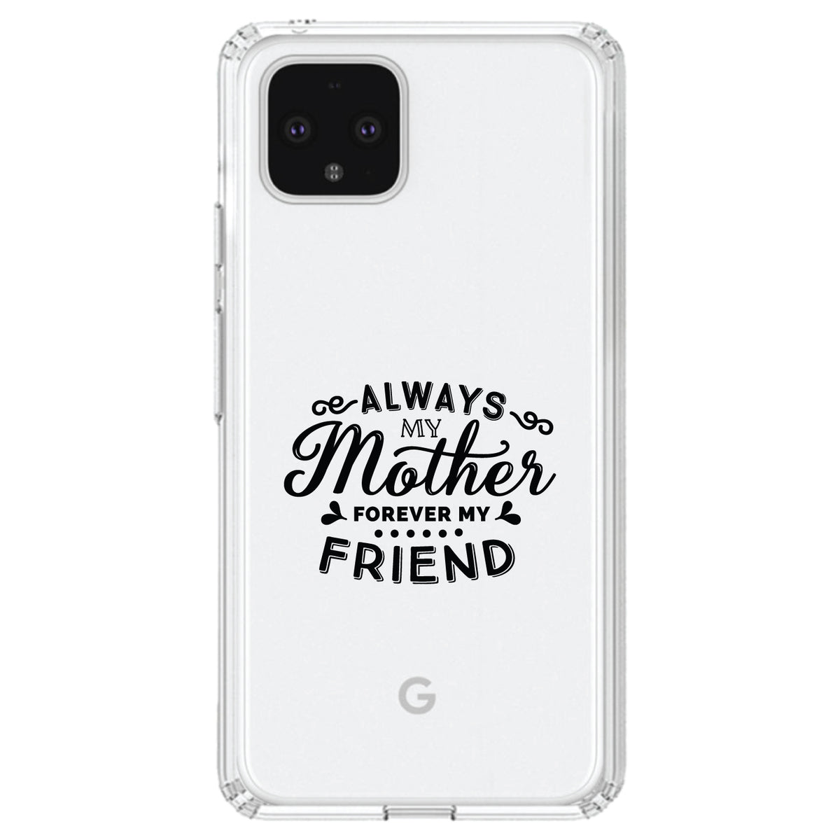 Always My Mother, Forever My Friend Clear Shockproof iPhone Case, view 23